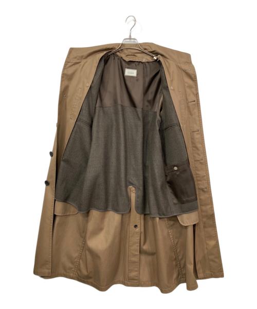 D'URBAN（ダーバン）D'URBAN (ダーバン) ライナー付ステンカラーコート ブラウン サイズ:Ｍの古着・服飾アイテム