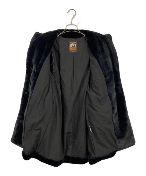 Hysteric Glamour（ヒステリックグラマー）Hysteric Glamour (ヒステリックグラマー) フェイクファー 4ツ釦チェスターコート ブラック サイズ:FREEの古着・服飾アイテム