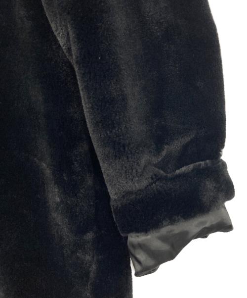 Hysteric Glamour（ヒステリックグラマー）Hysteric Glamour (ヒステリックグラマー) フェイクファー 4ツ釦チェスターコート ブラック サイズ:FREEの古着・服飾アイテム