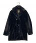 Hysteric Glamour（ヒステリックグラマー）の古着「フェイクファー 4ツ釦チェスターコート」｜ブラック