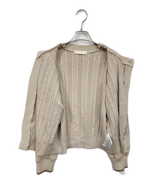 PUBLIC TOKYO（パブリックトウキョウ）PUBLIC TOKYO (パブリックトウキョウ) コットンカーディガン ベージュ サイズ:FREEの古着・服飾アイテム