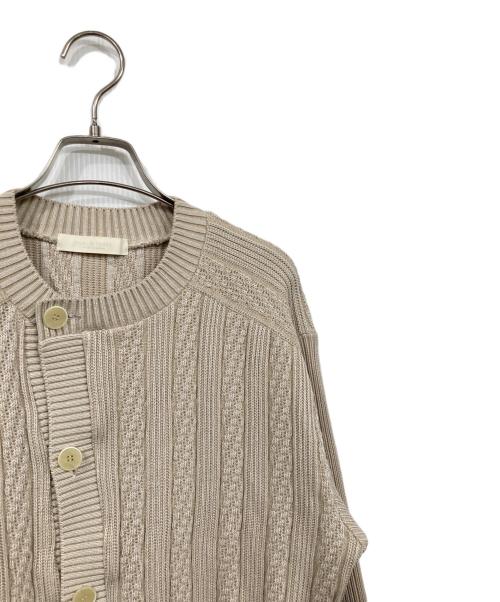 PUBLIC TOKYO（パブリックトウキョウ）PUBLIC TOKYO (パブリックトウキョウ) コットンカーディガン ベージュ サイズ:FREEの古着・服飾アイテム