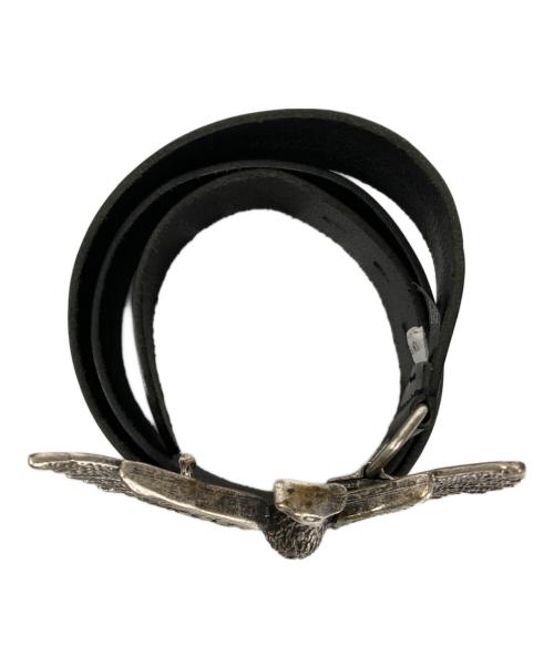 DIESEL（ディーゼル）DIESEL (ディーゼル) バックルレザーベルト ブラックの古着・服飾アイテム