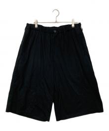 Yohji Yamamoto pour homme（ヨウジヤマモト プールオム）の古着「TUFCOT C/L JERSEY HALF PANTS」｜ブラック
