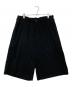 Yohji Yamamoto pour homme（ヨウジヤマモト プールオム）の古着「TUFCOT C/L JERSEY HALF PANTS」｜ブラック