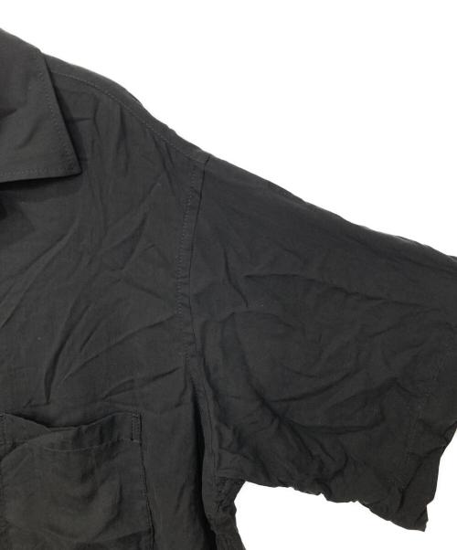 WILD SIDE YOHJI YAMAMOTO（ワイルドサイド ヨウジ ヤマモト）WILD SIDE YOHJI YAMAMOTO (ワイルドサイド ヨウジ ヤマモト) Embroidery Short Sleeve Shirt ブラック サイズ:3の古着・服飾アイテム