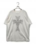 Y's for men×MASSESワイズフォーメン×マシス）の古着「COTTON SINGLE PRINT ROUND NECK SHORT SLEEVE T」｜ホワイト
