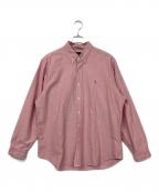 RALPH LAURENラルフローレン）の古着「ボタンダウンシャツ」｜レッド