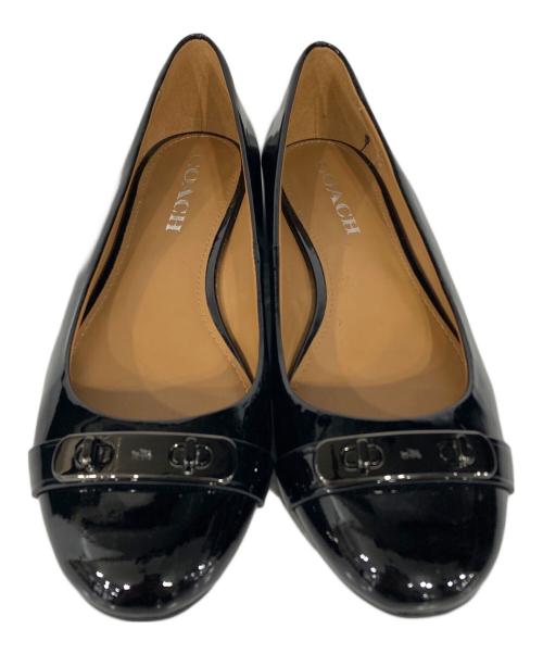 COACH（コーチ）COACH (コーチ) ターンロックパンプス ブラック サイズ:UK6.5の古着・服飾アイテム