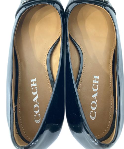 COACH（コーチ）COACH (コーチ) ターンロックパンプス ブラック サイズ:UK6.5の古着・服飾アイテム