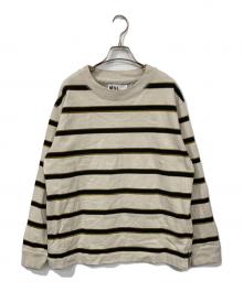 MHL（エムエイチエル）の古着「OUTLINE STRIPE JERSEY」｜ベージュ×ブラック