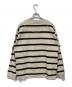 MHL (エムエイチエル) OUTLINE STRIPE JERSEY ベージュ×ブラック サイズ:L：6000円