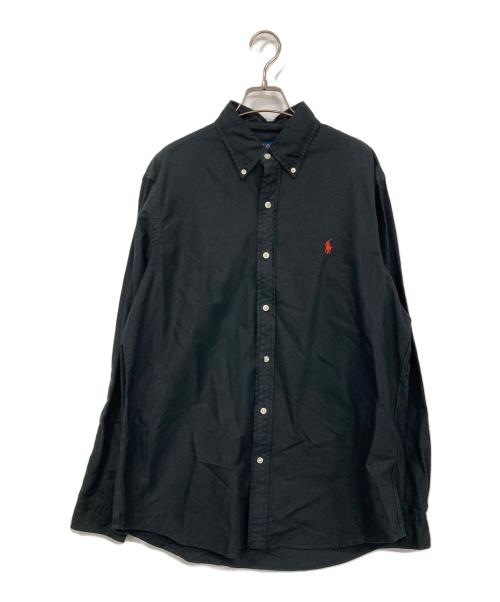 POLO RALPH LAUREN（ポロ・ラルフローレン）POLO RALPH LAUREN (ポロ・ラルフローレン) ボタンダウンシャツ ブラック サイズ:Lの古着・服飾アイテム