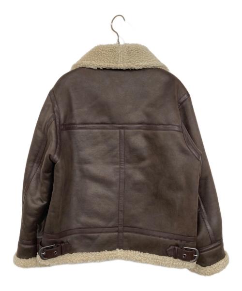 UNGRID（アングリッド）Ungrid (アングリッド) フェイクムートンボアブルゾン ブラウン サイズ:SIZE Sの古着・服飾アイテム