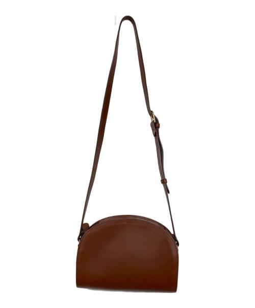 A.P.C.（アーペーセー）A.P.C. (アーペーセー) ハーフムーンショルダーバッグ ブラウンの古着・服飾アイテム