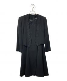 SOIR BENIR（ソワール ベニール）の古着「ジャケワンピセットアップ」｜ブラック