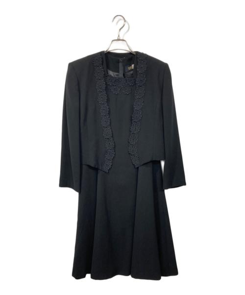 SOIR BENIR（ソワール ベニール）SOIR BENIR (ソワール ベニール) ジャケワンピセットアップ ブラック サイズ:表記消えの古着・服飾アイテム
