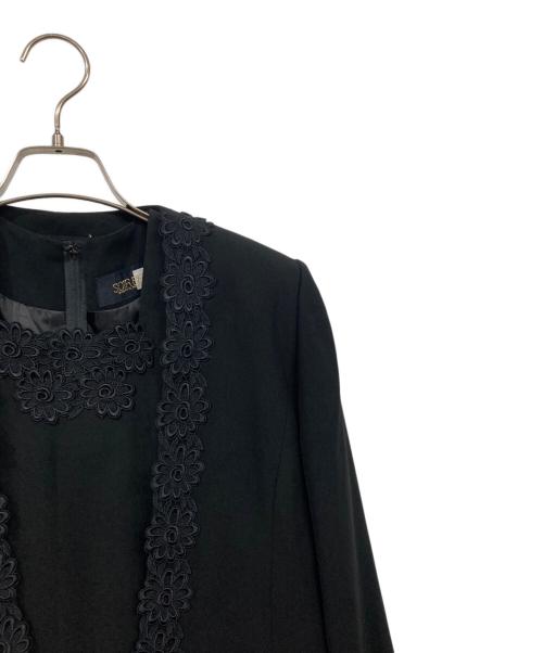 SOIR BENIR（ソワール ベニール）SOIR BENIR (ソワール ベニール) ジャケワンピセットアップ ブラック サイズ:表記消えの古着・服飾アイテム