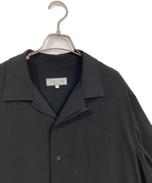 Yohji Yamamoto pour homme（ヨウジヤマモト プールオム）Yohji Yamamoto pour homme (ヨウジヤマモト プールオム) 半袖レイヤードアシメシャツコート ブラック サイズ:2の古着・服飾アイテム