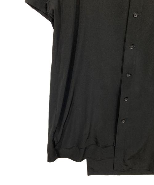Yohji Yamamoto pour homme（ヨウジヤマモト プールオム）Yohji Yamamoto pour homme (ヨウジヤマモト プールオム) 半袖レイヤードアシメシャツコート ブラック サイズ:2の古着・服飾アイテム
