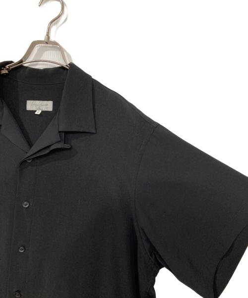 Yohji Yamamoto pour homme（ヨウジヤマモト プールオム）Yohji Yamamoto pour homme (ヨウジヤマモト プールオム) 半袖レイヤードアシメシャツコート ブラック サイズ:2の古着・服飾アイテム