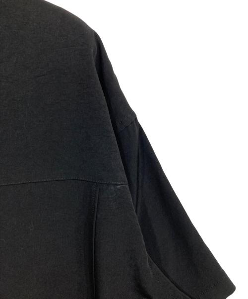 Yohji Yamamoto pour homme（ヨウジヤマモト プールオム）Yohji Yamamoto pour homme (ヨウジヤマモト プールオム) 半袖レイヤードアシメシャツコート ブラック サイズ:2の古着・服飾アイテム