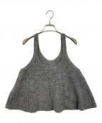 IENAイエナ）の古着「モヘヤミックスフレアタンク」｜グレー