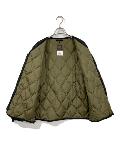 TAION（タイオン）TAION (タイオン) MILITARY W-ZIP V NECK DOWN JKT ブラック サイズ:Lの古着・服飾アイテム