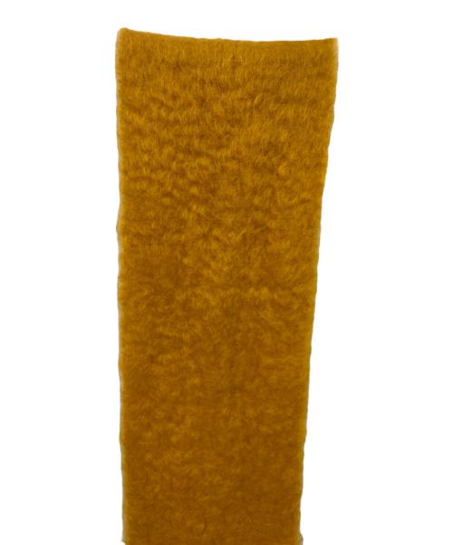 MANTAS EZCARAY（マンタスエスカレイ）MANTAS EZCARAY (マンタスエスカレイ) モヘアマフラー イエローの古着・服飾アイテム