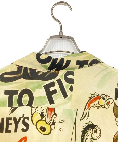 Porter Classic（ポータークラシック）Porter Classic (ポータークラシック) Disney (ディズニー) ALOHA SHIRT ベージュ サイズ:Sの古着・服飾アイテム