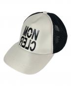 MONCLERモンクレール）の古着「BASEBALLキャップ」｜ホワイト×ブラック