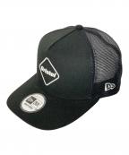 F.C.R.B.×New Eraエフシーレアルブリストル×ニューエラ）の古着「9FORTY A-FRAME MESH CAP」｜ブラック