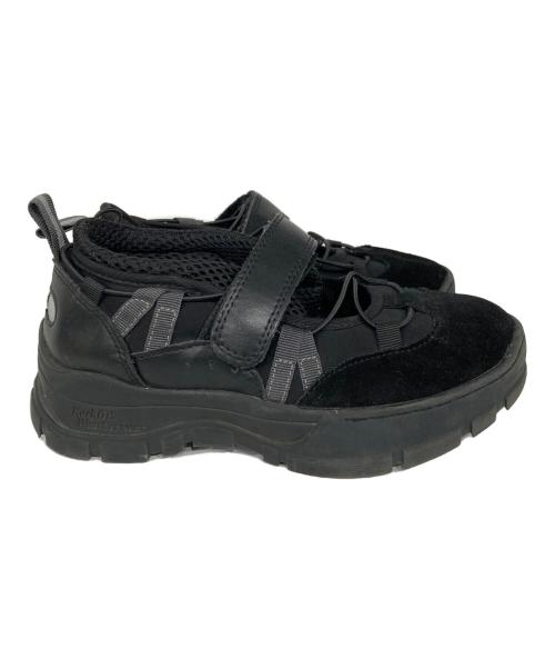 Rockfish Weatherwear（ロックフィッシュウェザーウェア）Rockfish Weatherwear (ロックフィッシュウェザーウェア) BRYN VELCRO SNEAKERS ブラック サイズ:UK3.5の古着・服飾アイテム