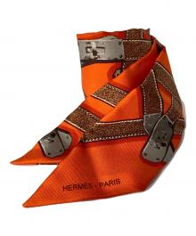 HERMES（エルメス）の古着「ツィリースカーフ」｜オレンジ