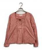 PINK HOUSEピンクハウス）の古着「チェックブラウス」｜ピンク