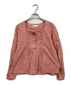 l'atelier du savon ⿻ コットン ギンガムチェック ブラウス 中古・古着通販】l'atelier du savon (アトリエドゥサボン) ギンガム