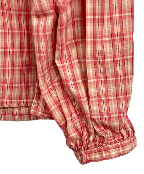 PINK HOUSE（ピンクハウス）PINK HOUSE (ピンクハウス) チェックブラウス ピンク サイズ:記載無しの古着・服飾アイテム