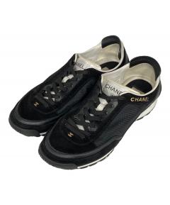 中古・古着通販】CHANEL (シャネル) ココマークファブリックスニーカー