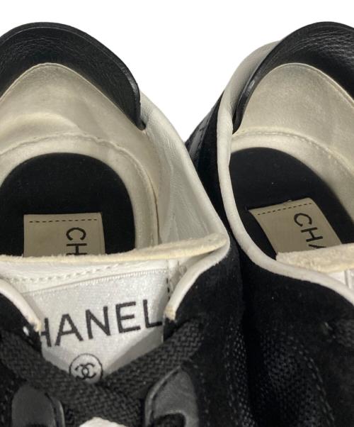 CHANEL（シャネル）CHANEL (シャネル) ココマークローカットスニーカー ブラック サイズ:36の古着・服飾アイテム