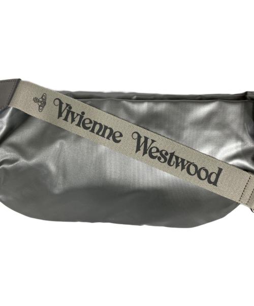 Vivienne Westwood（ヴィヴィアンウエストウッド）Vivienne Westwood (ヴィヴィアンウエストウッド) オーブパッチウエストバッグ シルバーの古着・服飾アイテム