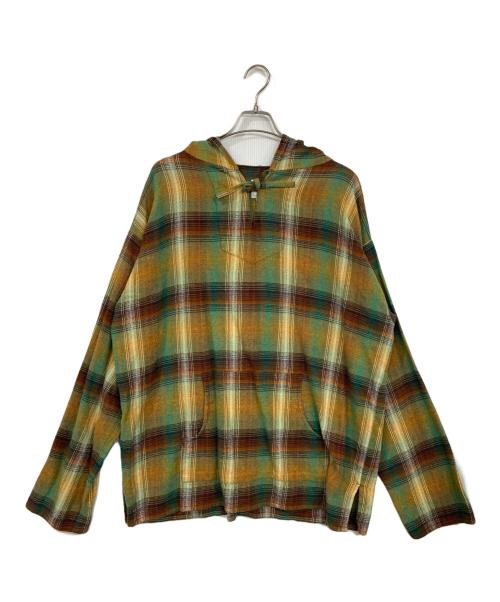 South2 West8（サウスツー ウエストエイト）south2 west8 (サウスツー ウエストエイト) チェックメキシカンパーカー ブラウン×グリーン サイズ:Mの古着・服飾アイテム