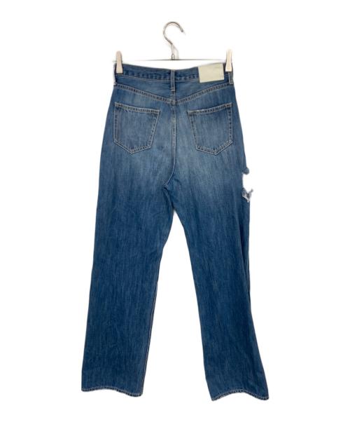 GYDA（ジェイダ）GYDA (ジェイダ) H/W SIDE RIPPEDストレートワイドデニム パンツ インディゴ サイズ:Mの古着・服飾アイテム
