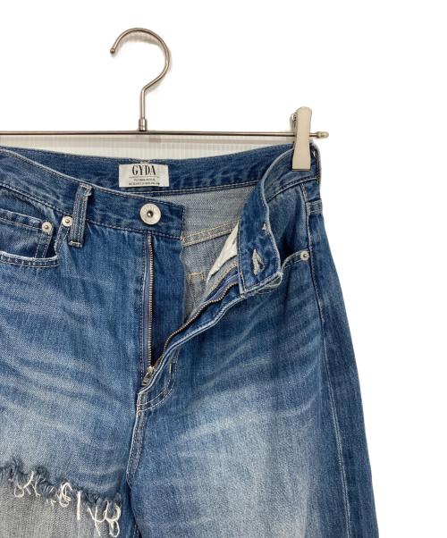 GYDA（ジェイダ）GYDA (ジェイダ) H/W SIDE RIPPEDストレートワイドデニム パンツ インディゴ サイズ:Mの古着・服飾アイテム