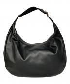 russetラシット）の古着「ソフトレザーラウンドショルダーバッグ」｜ブラック