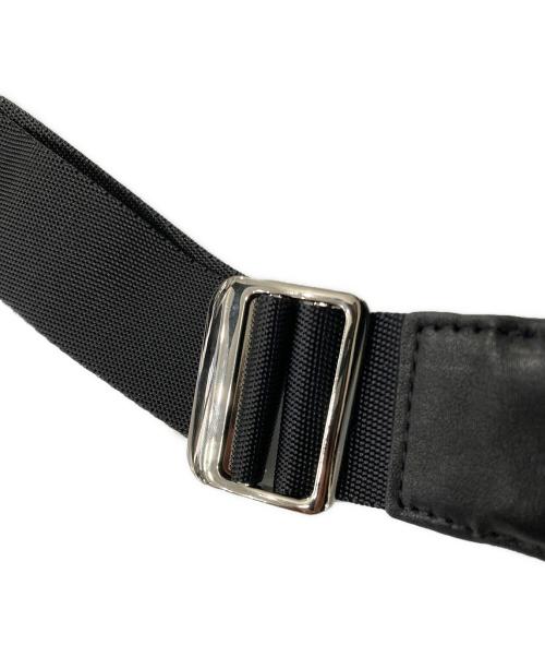 russet（ラシット）russet (ラシット) ソフトレザーラウンドショルダーバッグ ブラックの古着・服飾アイテム