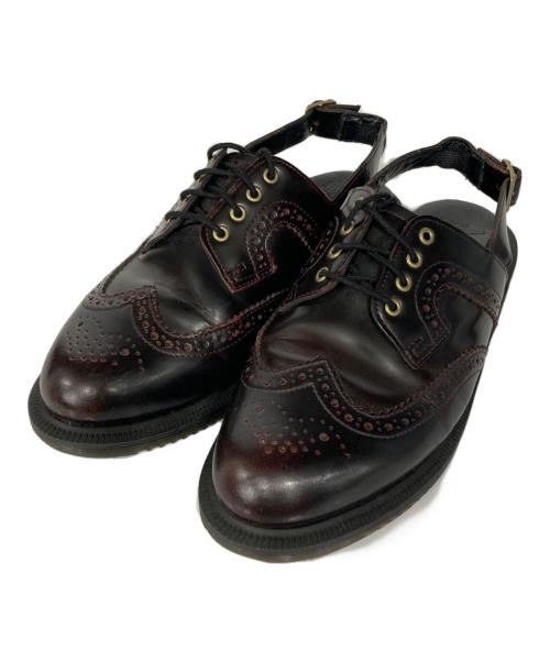 Dr.Martens（ドクターマーチン）Dr.Martens (ドクターマーチン) GEORGIANA ブラック×レッド サイズ:UK６の古着・服飾アイテム