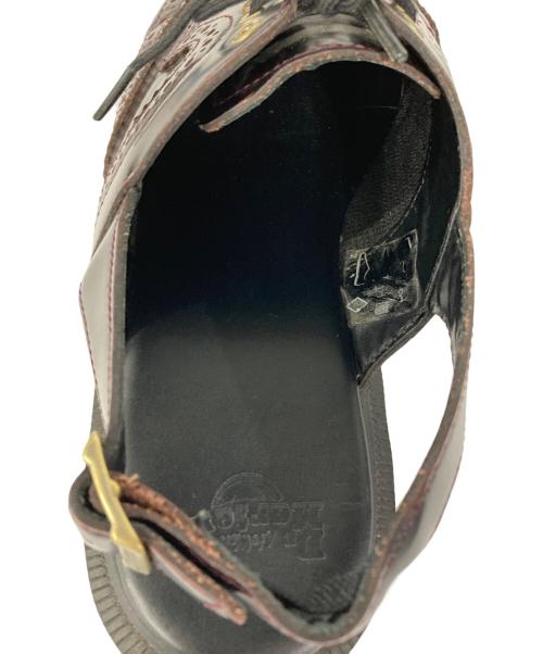 Dr.Martens（ドクターマーチン）Dr.Martens (ドクターマーチン) GEORGIANA ブラック×レッド サイズ:UK６の古着・服飾アイテム