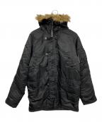 ALPHAアルファ）の古着「N-3Bタイプコート」｜ブラック