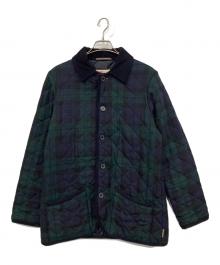 Traditional Weatherwear（トラディショナルウェザーウェア）の古着「キルティングジャケット」｜ネイビー×グリーン