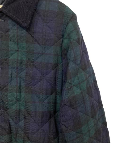 Traditional Weatherwear（トラディショナルウェザーウェア）Traditional Weatherwear (トラディショナルウェザーウェア) キルティングジャケット ネイビー×グリーン サイズ:40の古着・服飾アイテム